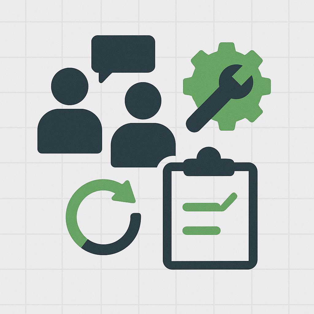 Illustration: maintenance, support and product care